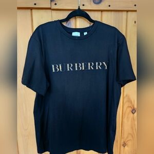Burberry Black Logo Men's Tee